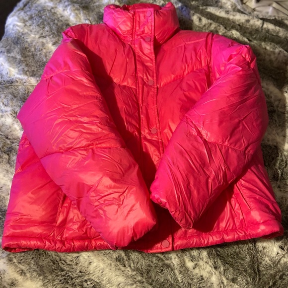 Jackets & Blazers - Pink puffer coat